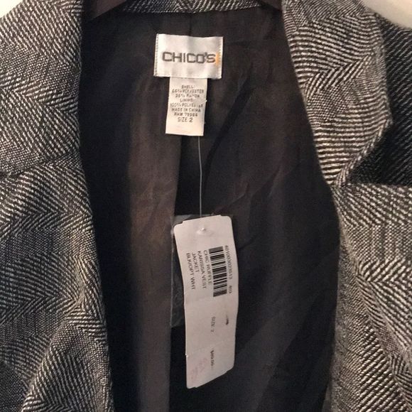 CHICO’S Ruffle Karissa Vest Jacket - Picture 5 of 7